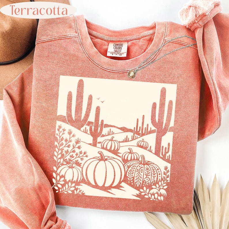 Desert Pumpkin – Western Fall – Boho Cactus Pumpkin Design