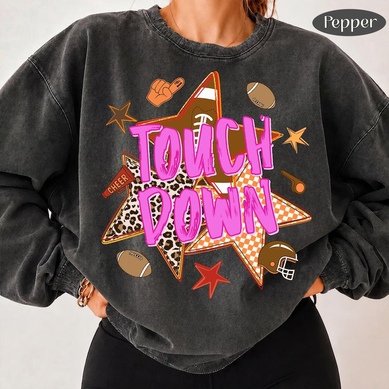 Touchdown – Football Season – Leopard Star Game Day Design