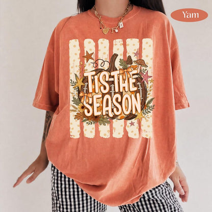 Tis The Season – Fall Pumpkin – Coquette Bow Pumpkin Design garment preview