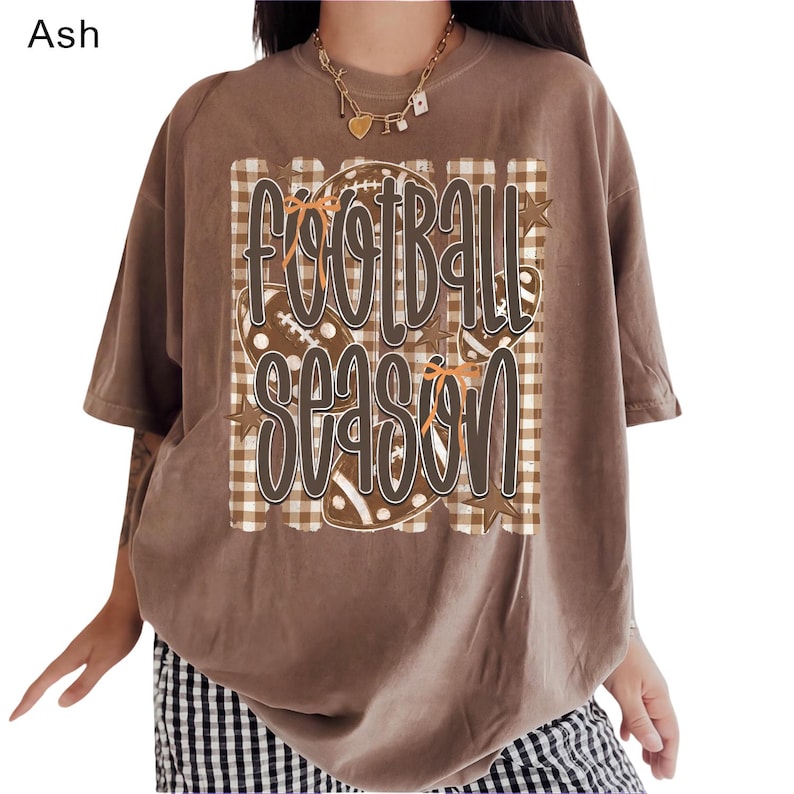 Football Season – Coquette Football – Gingham Game Day Design garment preview