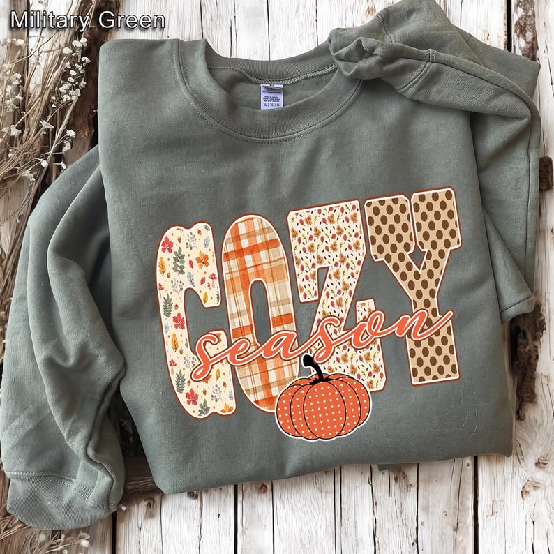 Cozy Season – Fall Design – Patterned Cozy Fall Pumpkin