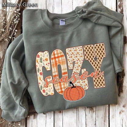 Cozy Season – Fall Design – Patterned Cozy Fall Pumpkin
