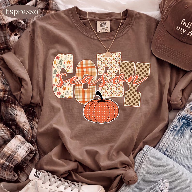 Cozy Season – Fall Design – Patterned Cozy Fall Pumpkin