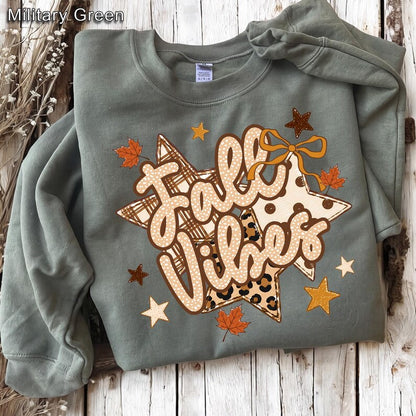 Fall Vibes – Fall Design – Leopard Star Fall garment preview