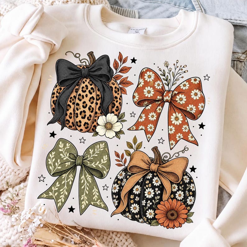Coquette Fall – Bow Pumpkin – Leopard Floral Pumpkin Design