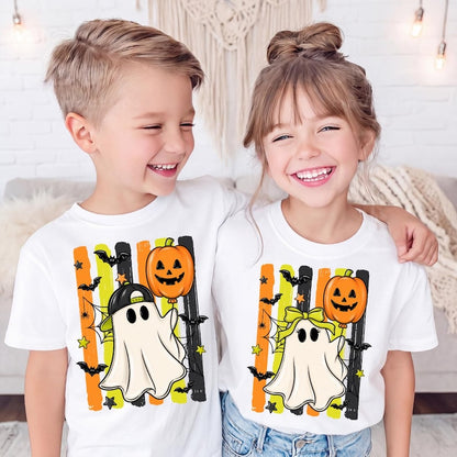 Kids Ghost – Halloween Design – Boy And Girl Ghost