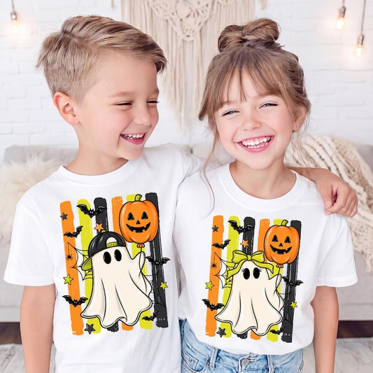 Kids Ghost – Halloween Design – Boy And Girl Ghost