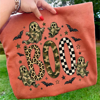 Boo – Halloween Design – Ghost garment preview