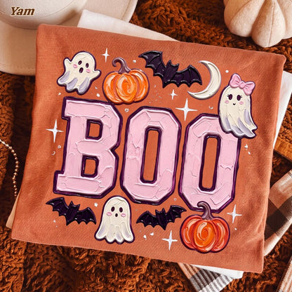 Boo – Halloween Design – Cute Ghost garment preview