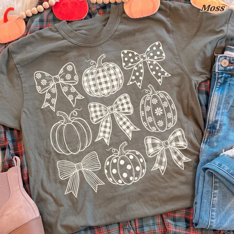 Coquette Bow Pumpkin – Fall Design – Pumpkin garment preview
