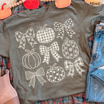 Coquette Bow Pumpkin – Fall Design – Pumpkin garment preview