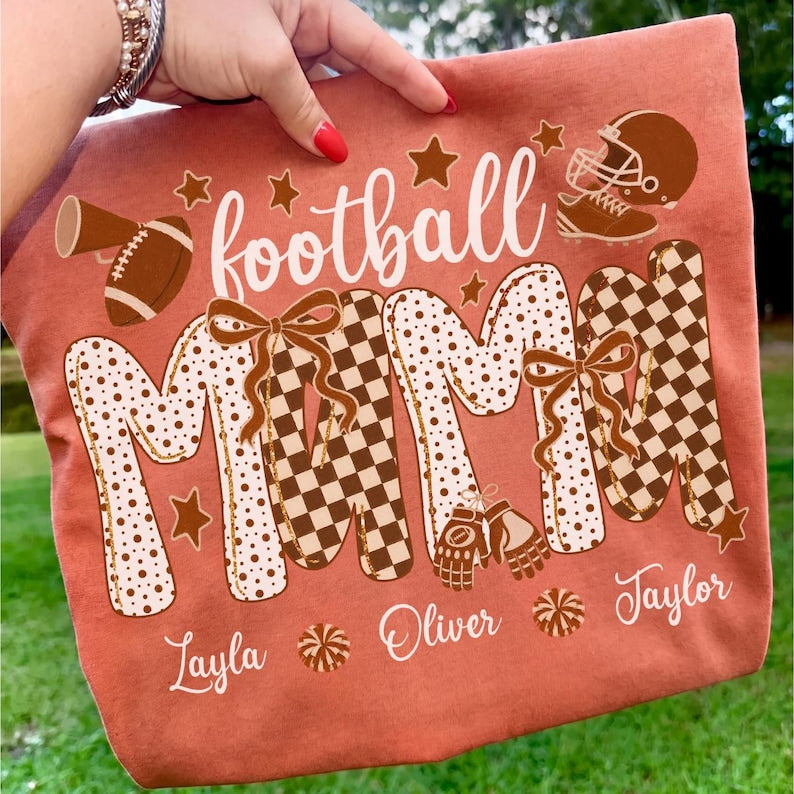 Football Mama Bundle – Custom Name Football Design – Football Nana