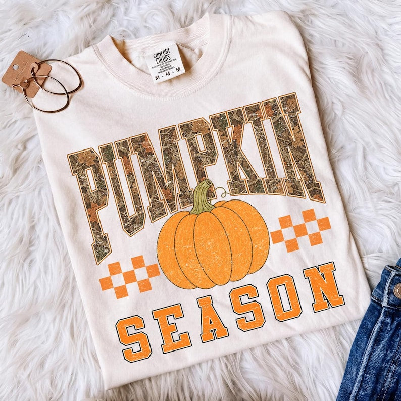 Pumpkin Season – Fall Design – Camo Pumpkin