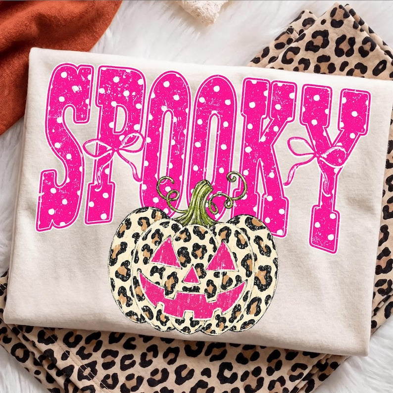 Spooky – Halloween Design – Leopard Pumpkin