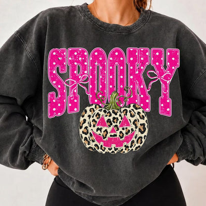 Spooky – Halloween Design – Leopard Pumpkin garment preview