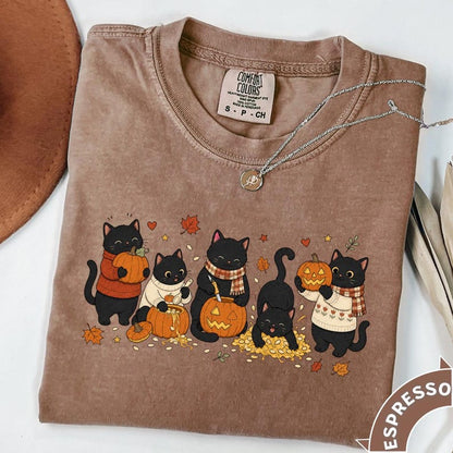 Black Cat – Halloween Cat – Cute Cat Fall garment preview
