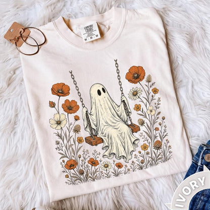 Cute Ghost – Wildflower Ghost – Halloween