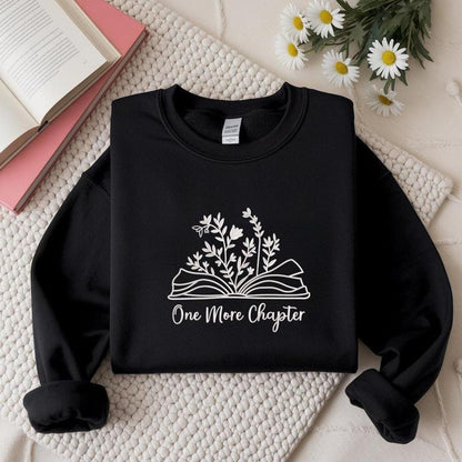 Embroidered One More Chapter Minimalist Crewneck