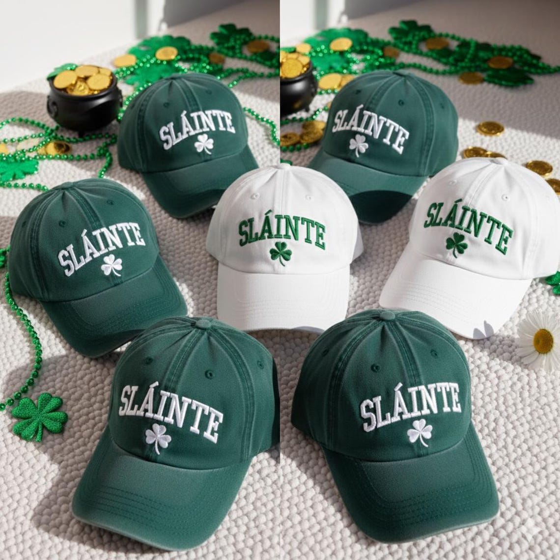 Embroidered Pigment Dyed Cap  St Patrick's Day