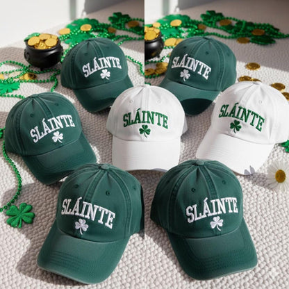 Embroidered Pigment Dyed Cap  St Patrick's Day