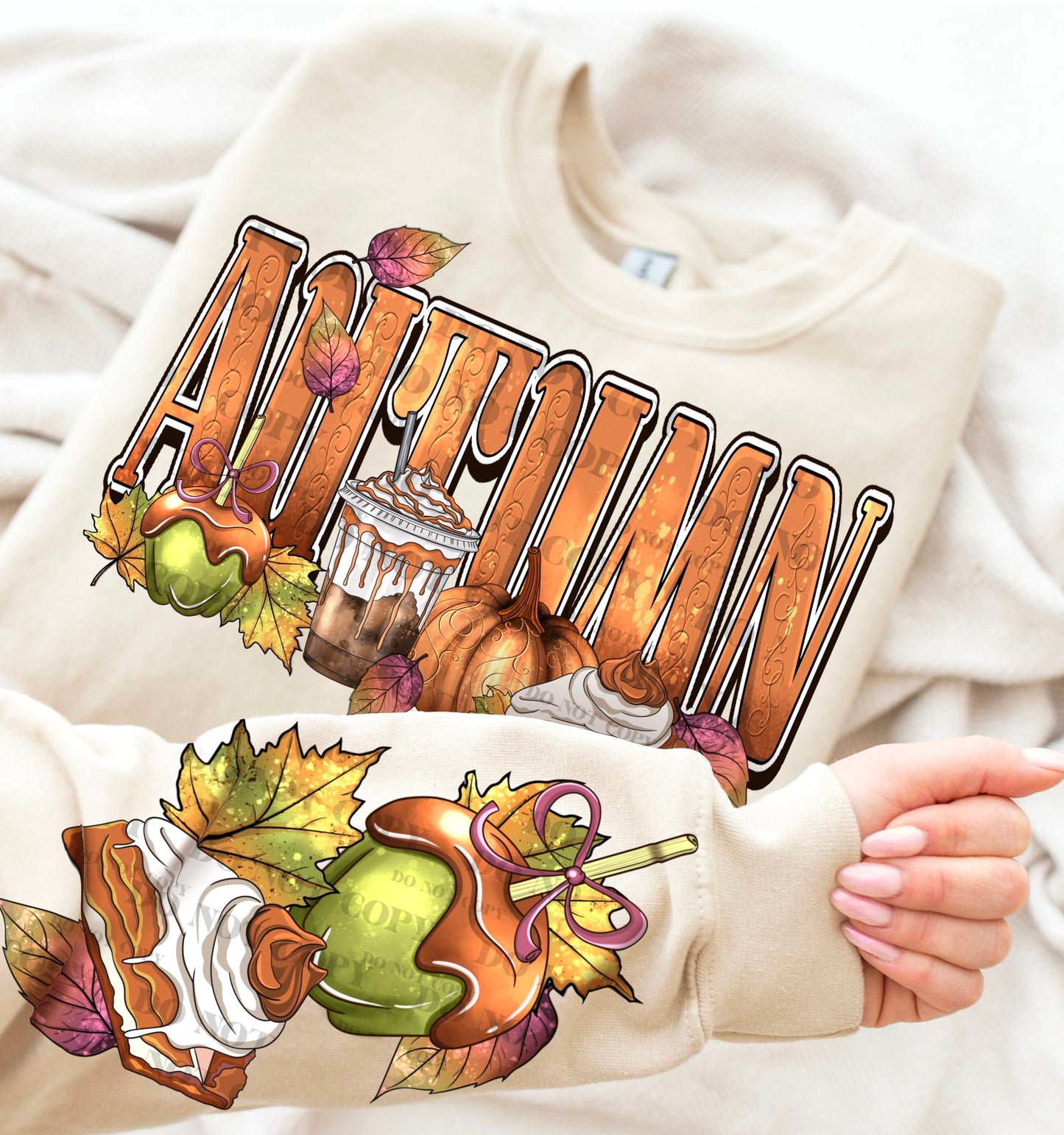 Sweatshirt Hoodie T-Shirt Halloween Autumn Candy Apples