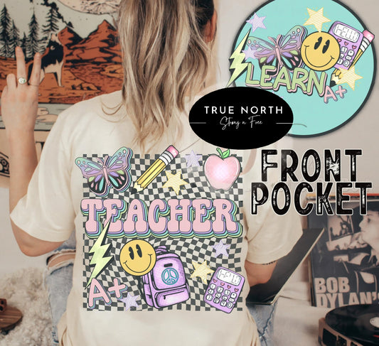 DTF Transfer Halloween Teacher Back To School