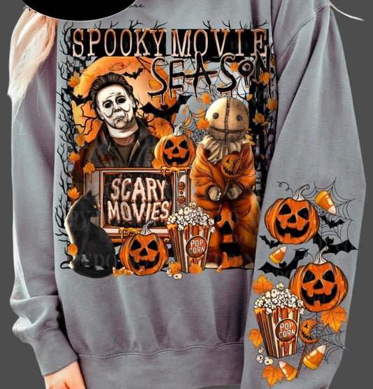 Sweatshirt Or T-Shirt  Fall  Halloween Spooky Movie