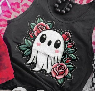 DTF Transfer Ghost Spooky Faux Embroidery #3