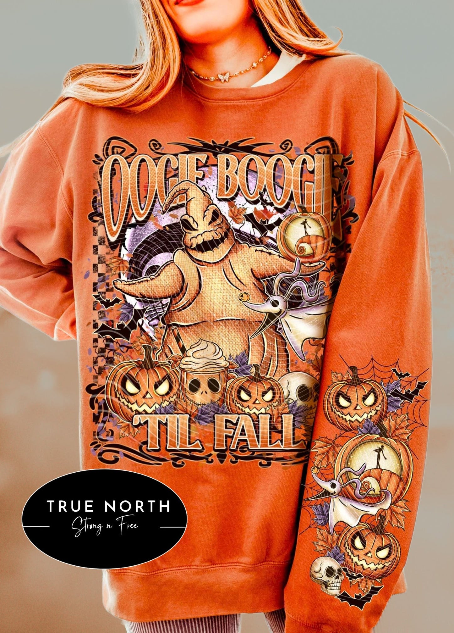 Sweatshirt Or Hoodie & T-Shirt Fall Halloween Oogie Boogie Til Fall