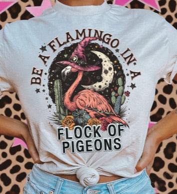 DTF Transfer Summer Be A Flamingo World OF Pigons