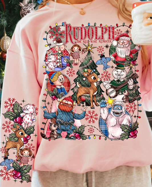 Sweatshirt Or Hoodie & T-Shirt Christmas Rudolph the Red-Nosed Reindeer