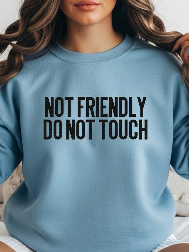 DTF Transfer Not Friendly Do Not Touch Anti-Social
