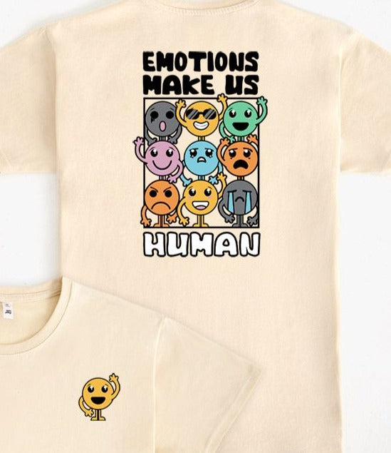 Transfer Button Humor DTF Transfer Humor Emotions Make Us Human – Strong N Free