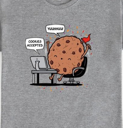 Computer Humor Sweatshirt  T-Shirt Cooke Approved  Funny Tech Gift