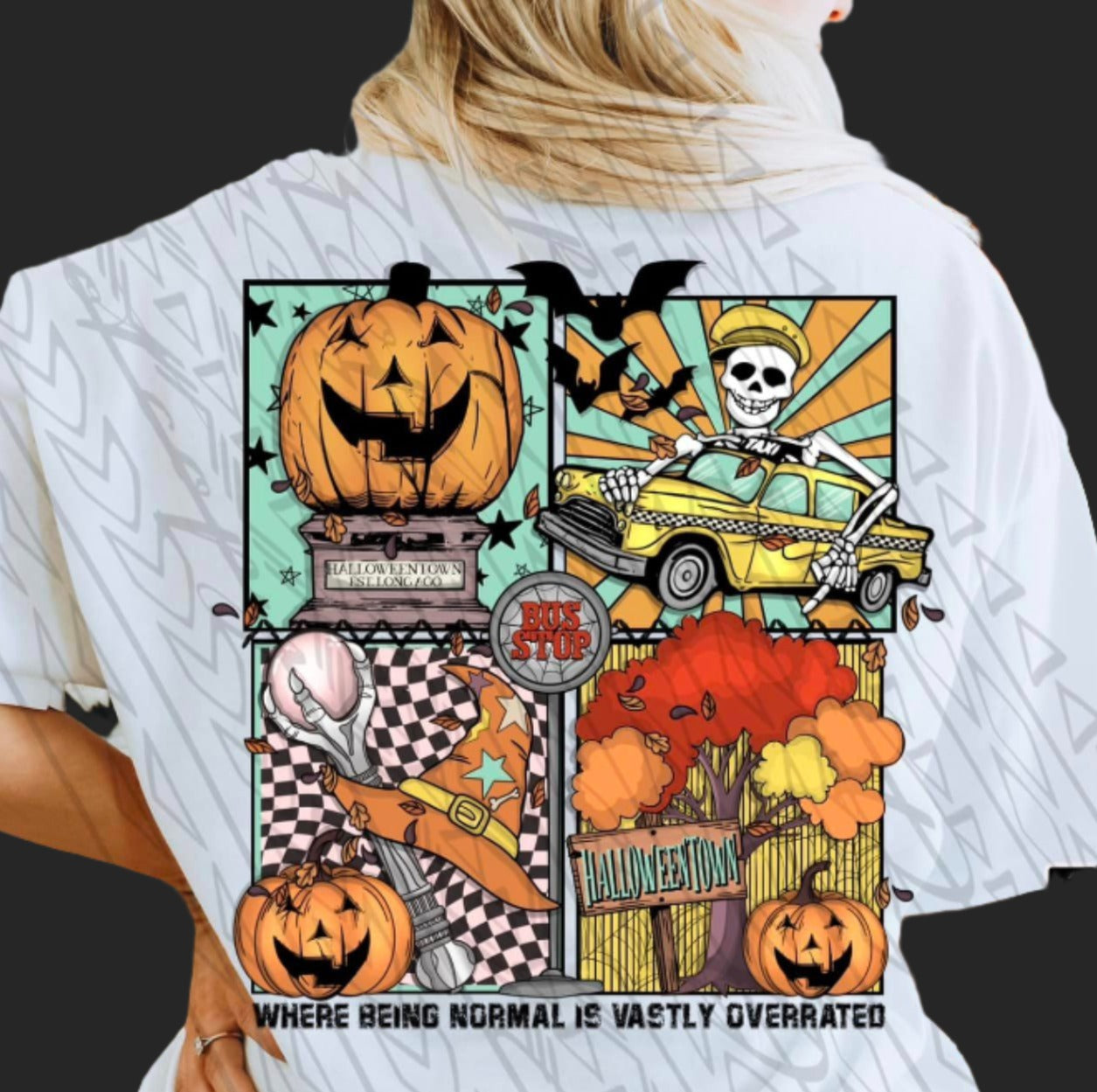 Sweatshirt T-Shirt Hoodie Fall Halloween Town - Why be Normal