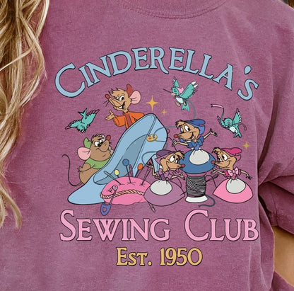 DTF Transfer Vintage Cinderella's Sewing Club   Parody