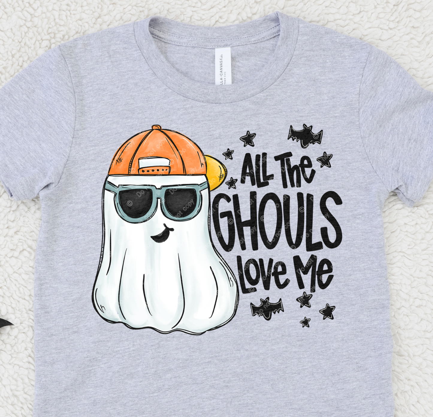 Sweatshirt Or T-Shirt  Fall  Halloween Humor All The Ghouls Love Me