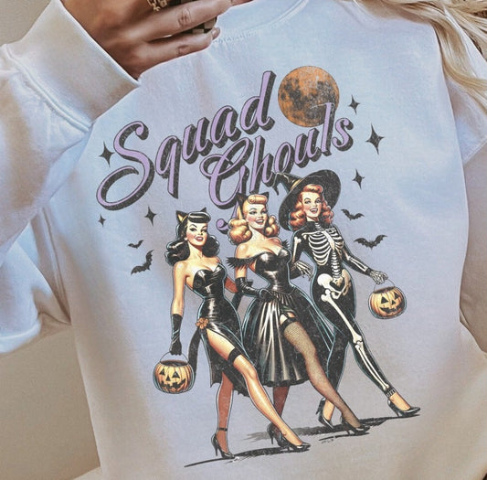 DTF Transfer Fall Country Squad Ghouls Vintage Style
