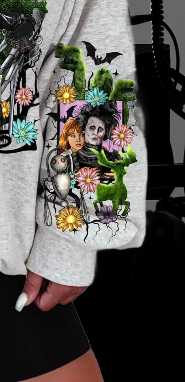 Edward Scissor hands Fall Printed T-Shirt Tee or Sweatshirt - Offered in a Variety of Sleeve Styles