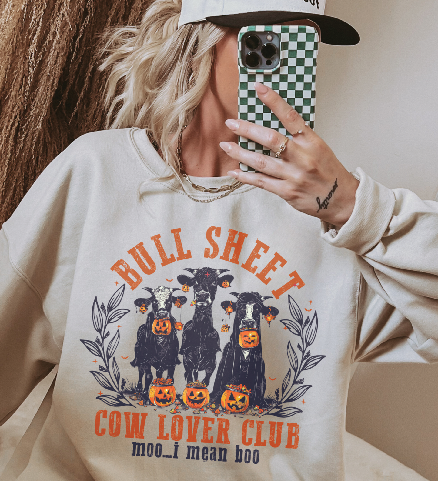 DTF Transfer Western Cows Bull Sheet Cow Lover Club