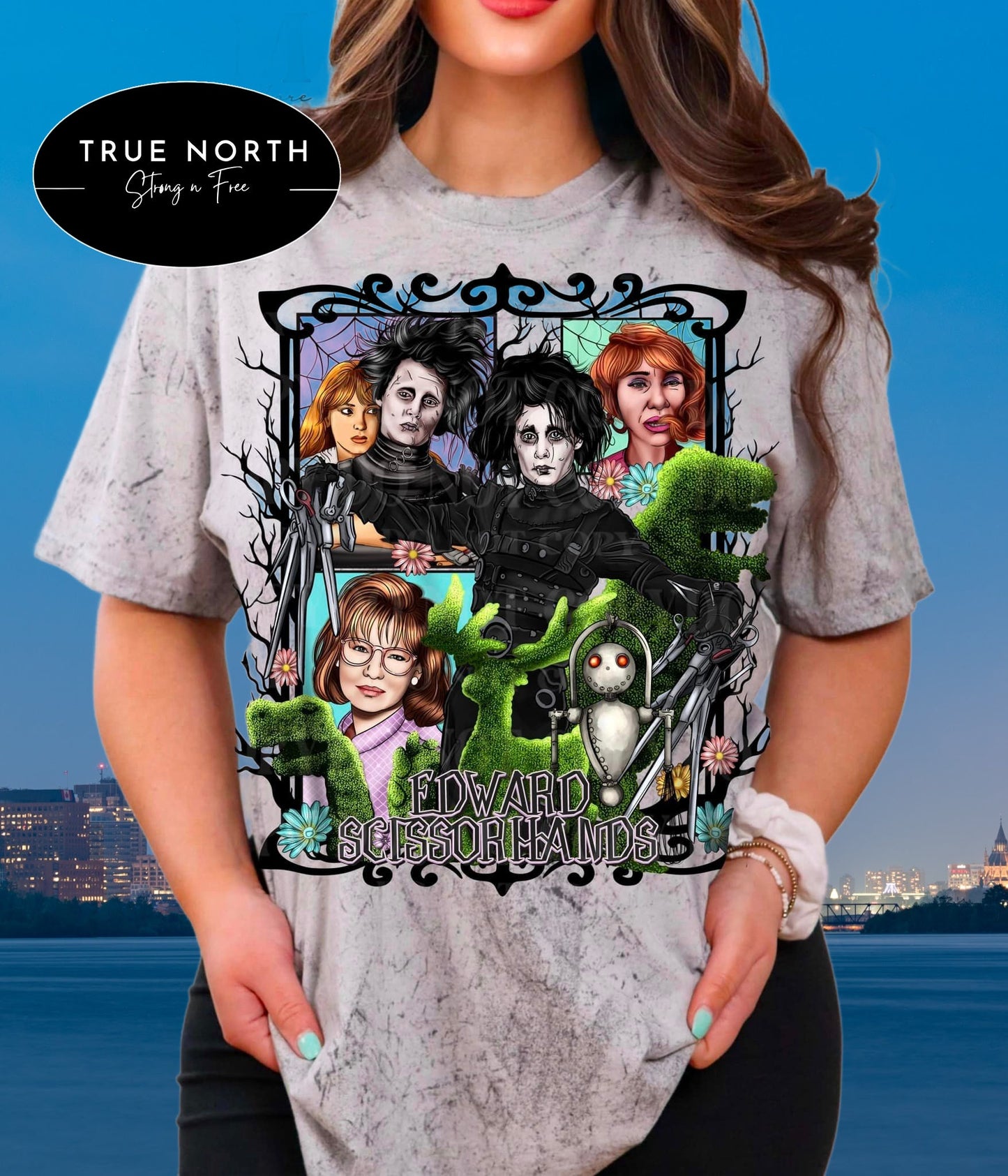 Edward Scissor hands Fall Printed T-Shirt Tee or Sweatshirt - Offered in a Variety of Sleeve Styles