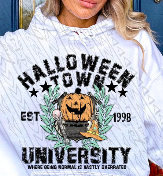 DTF Transfer Fall Halloween Town University |Style