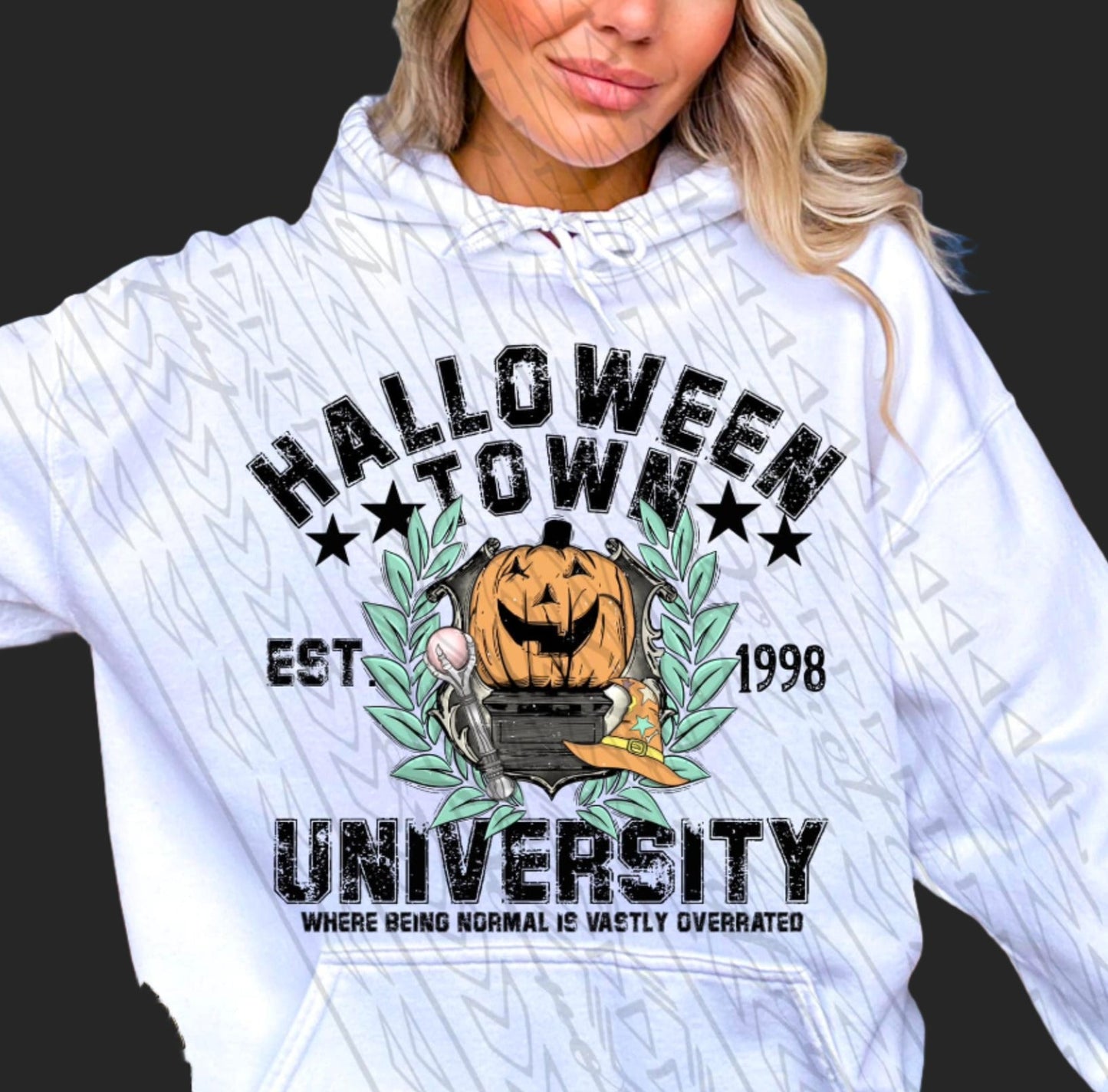 Sweatshirt Hoodie Or T-Shirt  Fall Halloween Town University |Style