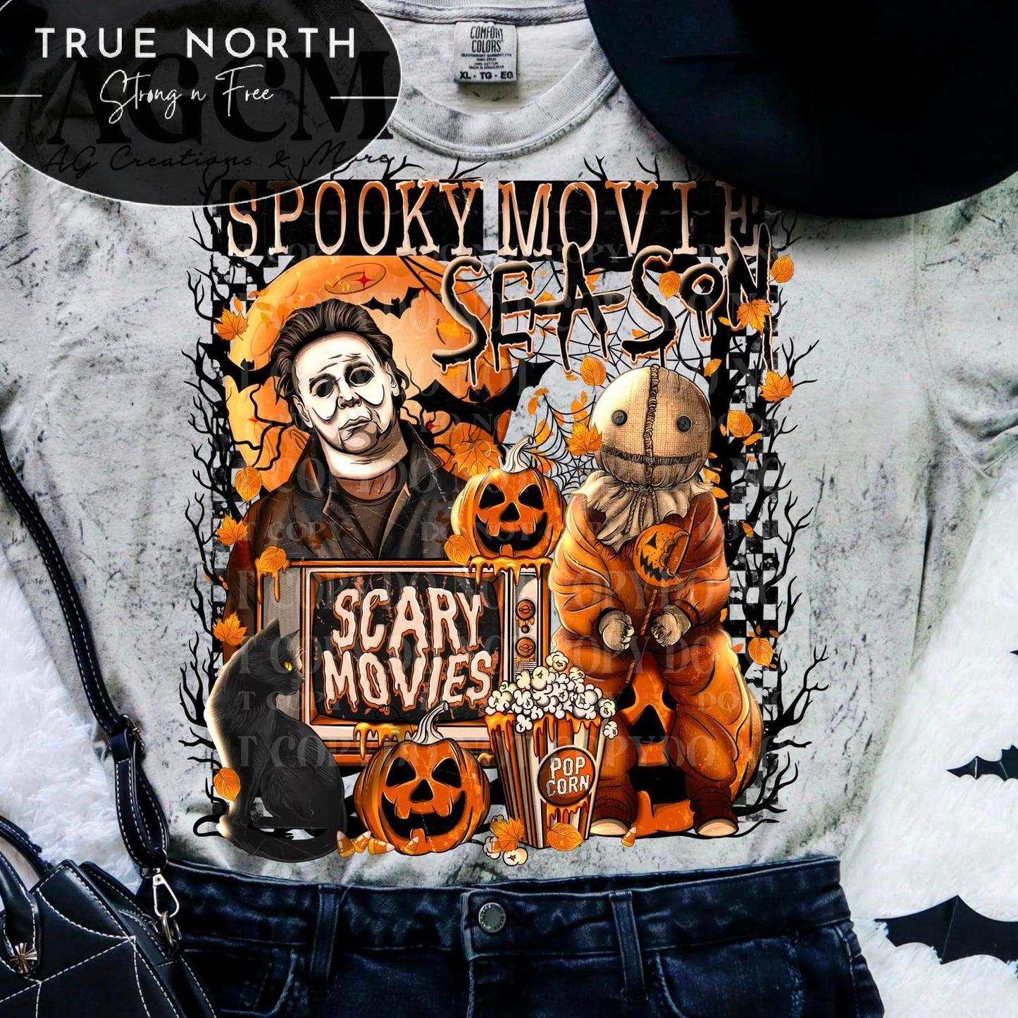 Sweatshirt Or T-Shirt  Fall  Halloween Spooky Movie