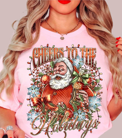 Sweatshirt Hoodie Or T-Shirt  Christmas Santa C0ke & Smile