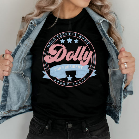 DTF Transfer Western Dolly - Make Country Music Good Again