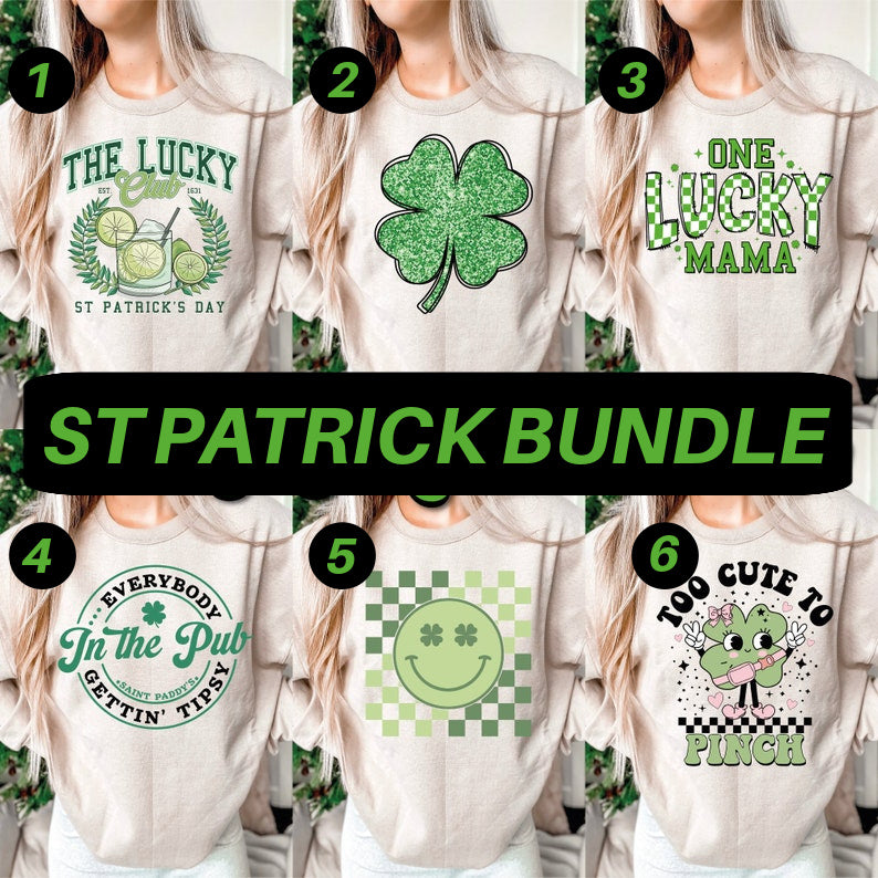 DTF Transfer St. Patrick’s Day Bundle – Lucky Mama, Pub Vibes & Shamrocks