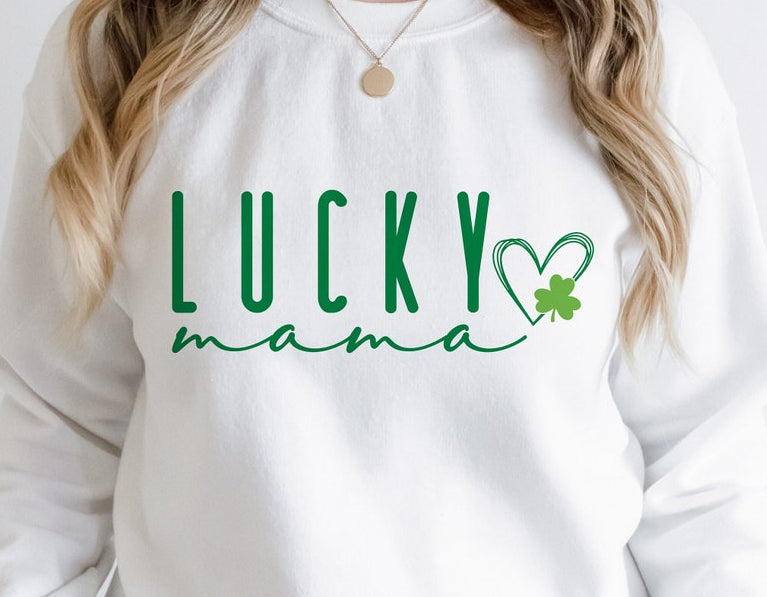 DTF Transfer Lucky Mama – Shamrock Heart