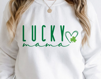 DTF Transfer Lucky Mama – Shamrock Heart