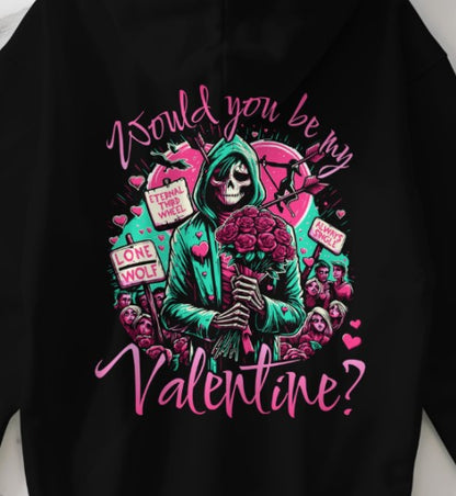 DTF Transfer - Would You Be My Valentine Grim Reaper Design